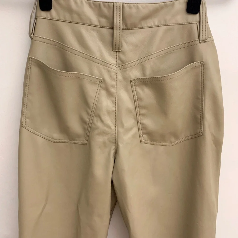 Madewell The Perfect Vintage‎ Straight Faux Leather Jean Size 25